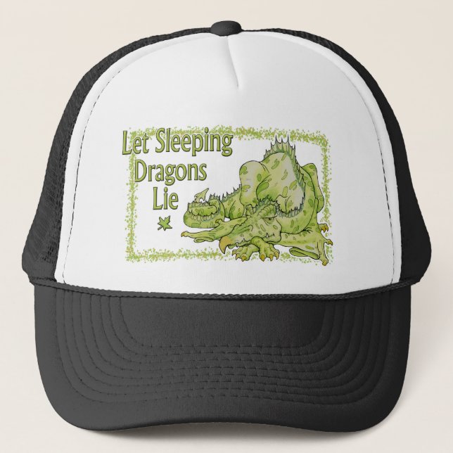Casquette Mensonge laissé de dragons de sommeil (Devant)