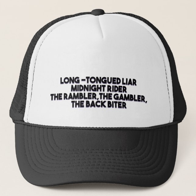 Casquette Menteur à la grande gueule (Devant)