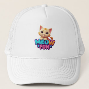 Casquette Meow Fun - Chapeau de Chat au Regard Doux