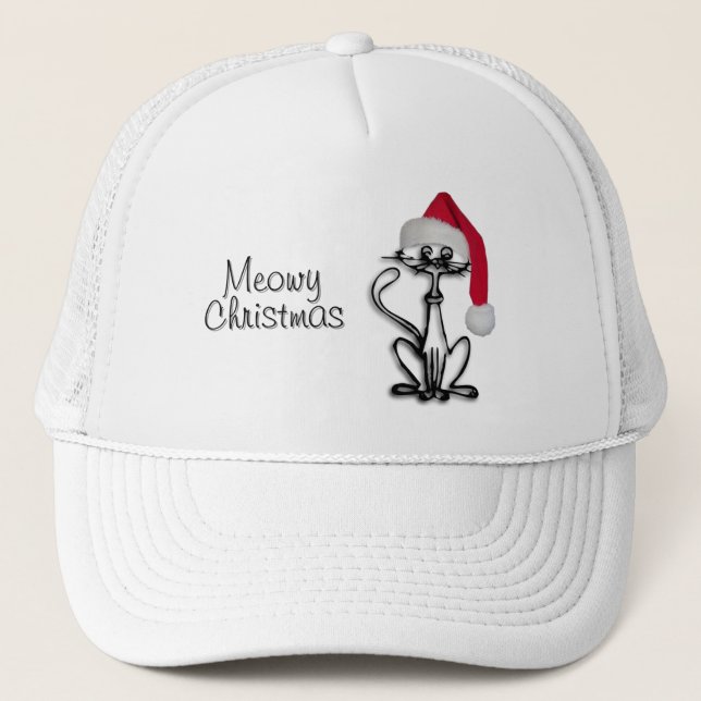 Casquette Meowy Christmas Kitty Cat Hat (Devant)