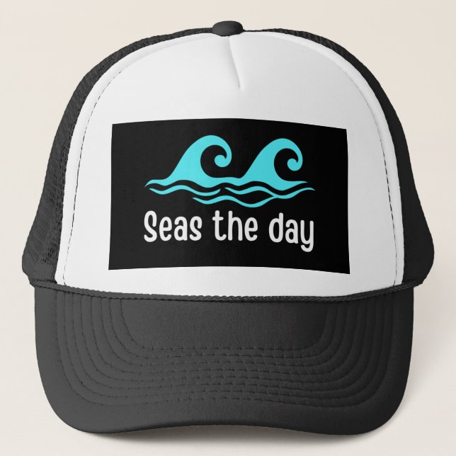 Casquette Mer Le Jour Drôle Océan (Devant)