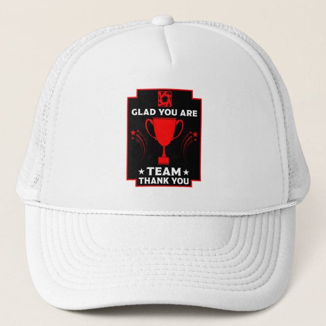 Casquette Merci à l'équipe d'entreprise (Devant)