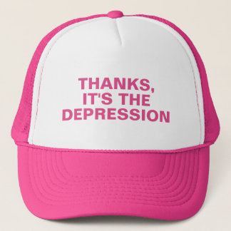 Casquette Merci C'est le Slogan Sarcastique rose de la dépre