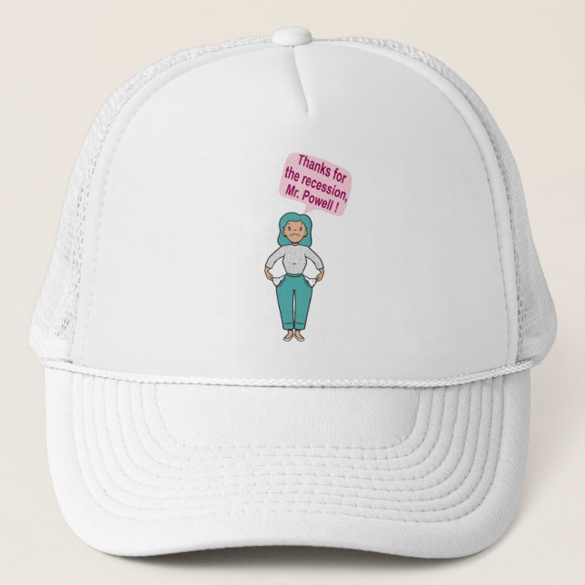 Casquette Merci pour la récession, M. Powell (Devant)