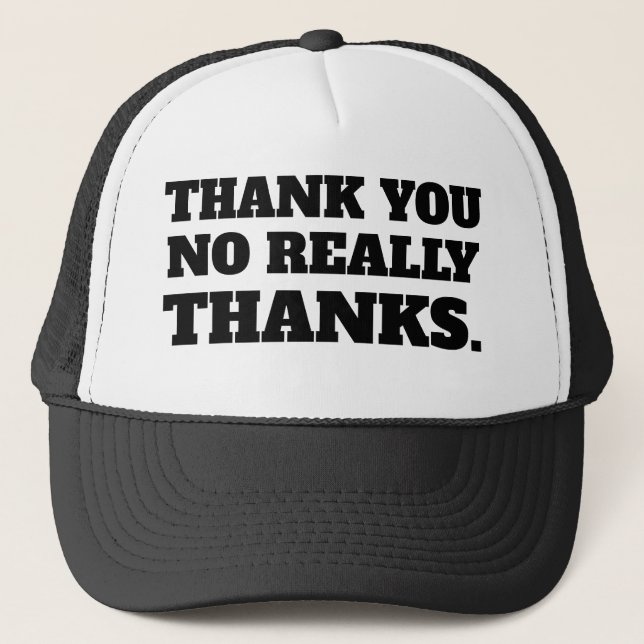 Casquette MERCI (sarcasme) (Devant)