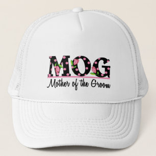 Casquette Mère du lettrage de tulipe du marié (MOG)