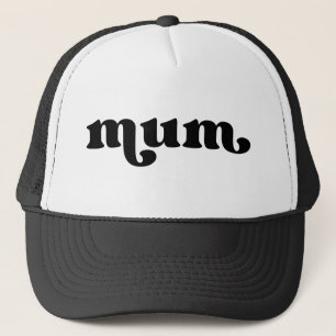 Casquette Mère rétro noir et blanc