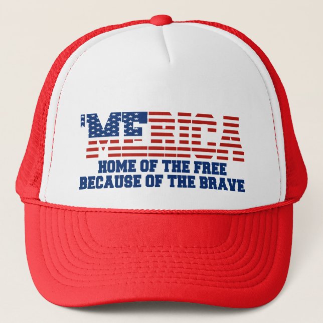 Casquette 'MERICA autoguident du libre en raison du (Devant)