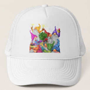 Casquette Merry Christmas Gnome Party Drawing Funny