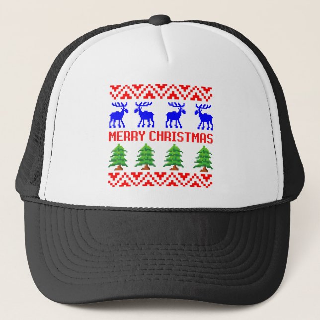 Casquette Merry Christmas Ugly Sweater (Devant)
