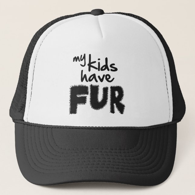Casquette Mes enfants ont la fourrure (Devant)