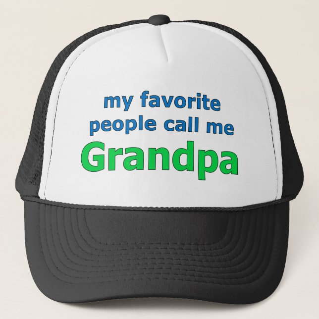 Casquette mes personnes préférées m'appellent grand-papa (Devant)