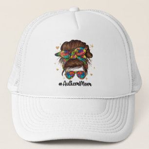 Casquette Messy Bun Fier Autisme Maman