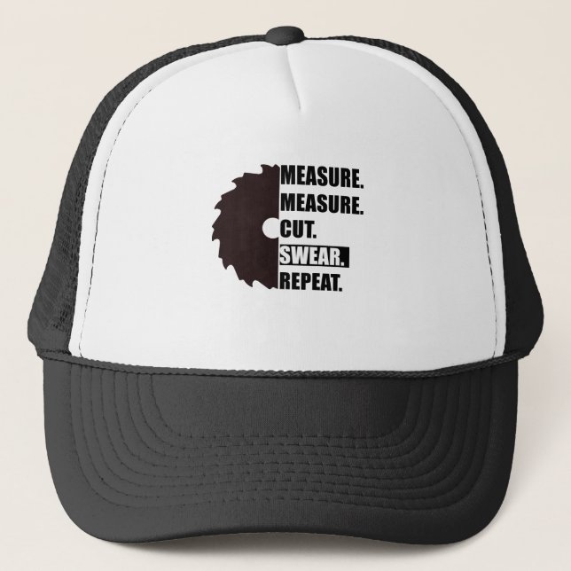 Casquette Mesure Coupe Serment Répète Menuisier Charpentier (Devant)