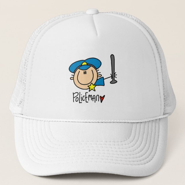 Casquette Métier d'agent de police (Devant)