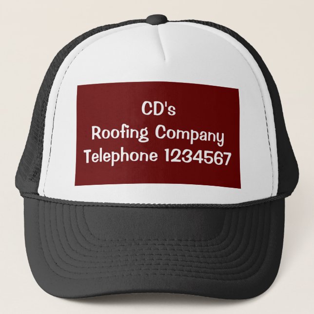 CASQUETTE MÉTIERS, COUVERTURE (Devant)