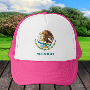 Casquette Mexique & Aigle mexicain emblème, mode drapeau