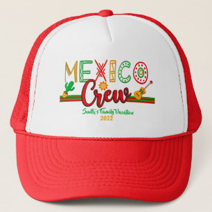 Casquette Mexique Crew Cruise Voyage Vacances MAtching