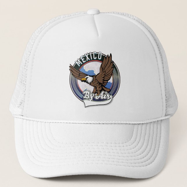Casquette Mexique par avion patch. (Devant)