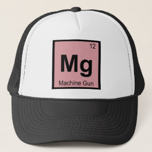 Casquette Mg - Chimie des mitrailleuses Symbole du tableau p