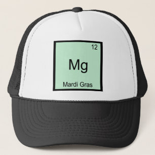 Casquette Mg - Mardi Gras T-Shirt Symbole d'Élément de Chimi
