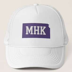 Casquette MHK Kansas   Abréviation de Manhattan KS State