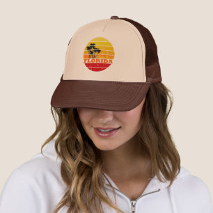 Casquette Miami Beach Floride coucher de soleil vintage
