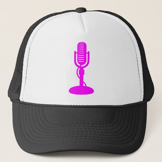 Casquette Microphone - Magenta (Devant)