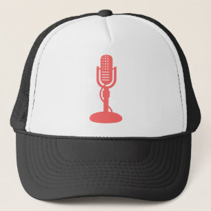 Casquette Microphone - rose tropical