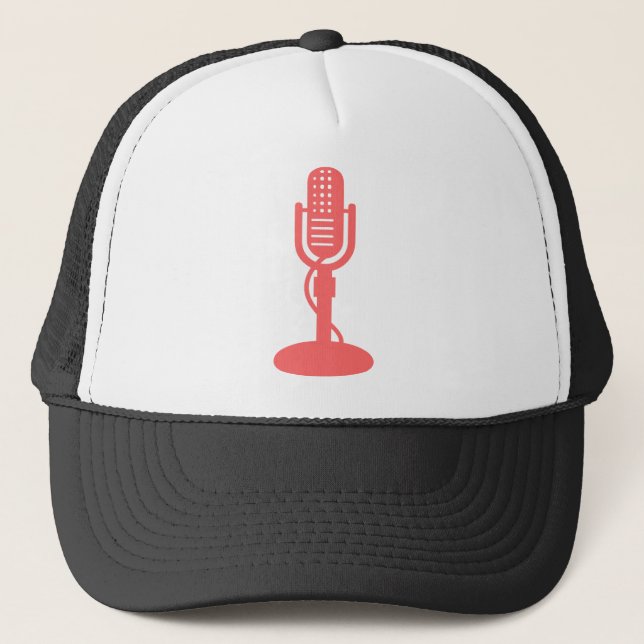 Casquette Microphone - rose tropical (Devant)