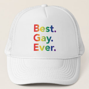 Casquette Mieux de l'homosexuel drapeau d'arc-en-ciel jamais