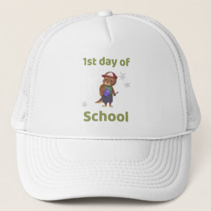 Casquette mignon 1er jour de la conception de l'école