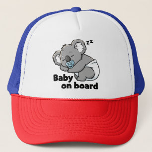 Casquette Mignon bébé koala endormi Bébé à bord de la voit