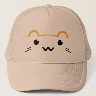 Casquette mignon de camionneur de hamster