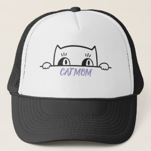 Casquette Mignon design simple pour maman amateur de chat no