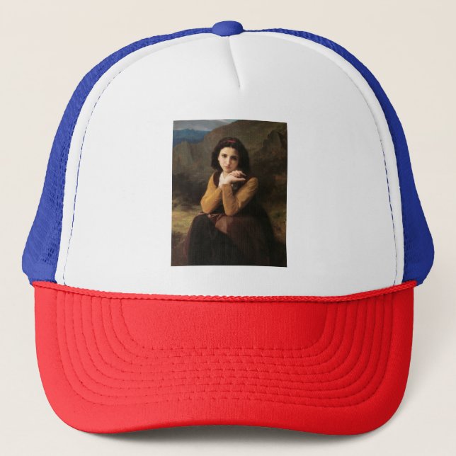 Casquette Mignon Innocence d'une adolescente, Bouguereau (Devant)