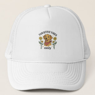 Casquette Mignon Pattes de Golden Retriever Vibes Positives 