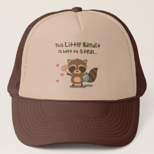 Casquette Mignon petit bandit masqué Raton laveur d'amour