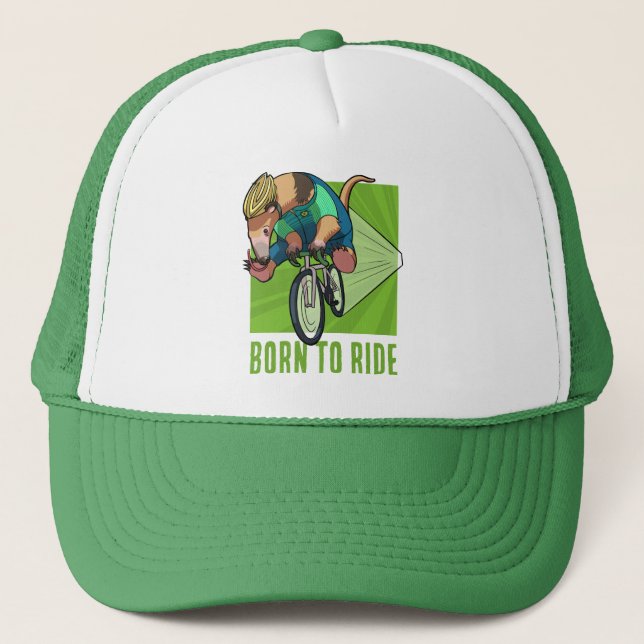 Casquette Mignonne Anteater Arbre Né Pour Ride Cyclisme Cart (Devant)