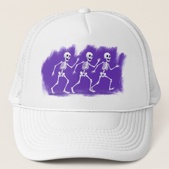 Casquette mignonne et effrayante - Squelettes amic (Devant)