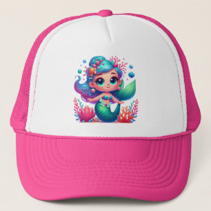 Casquette Mignonne sirène sous-marine
