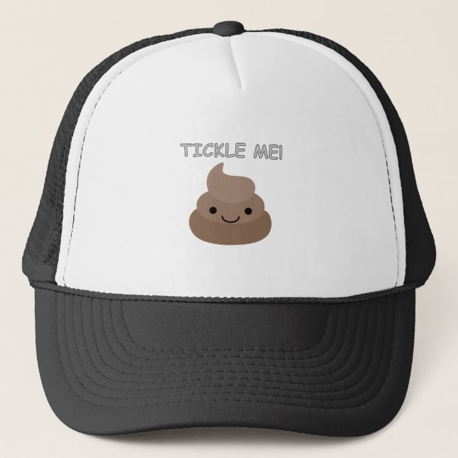 Casquette Mignonne Tickme Poop Emoji (Devant)