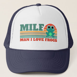 Casquette MILF Man I Love Frogs Funny Frog Amphibian Amateur