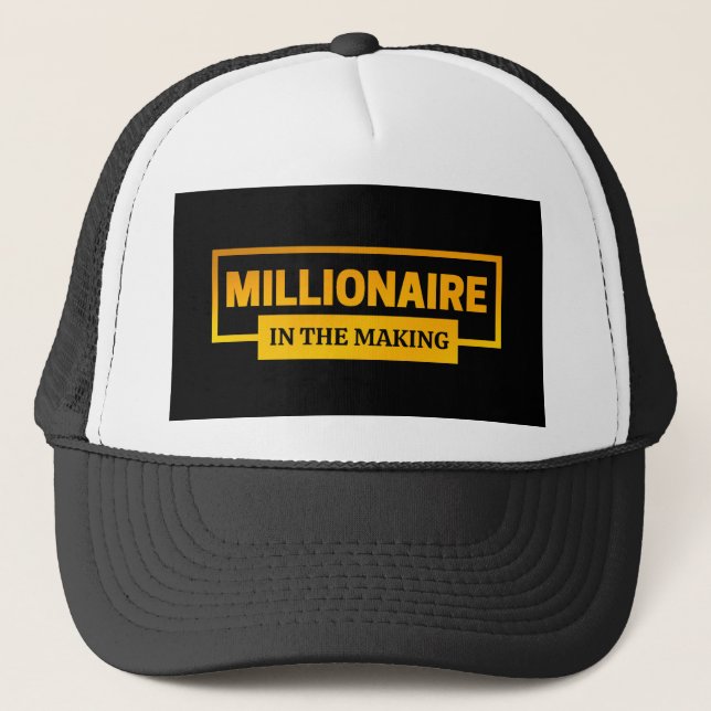 CASQUETTE MILLIONNAIRE EN TRAIN DE FAIRE (Devant)
