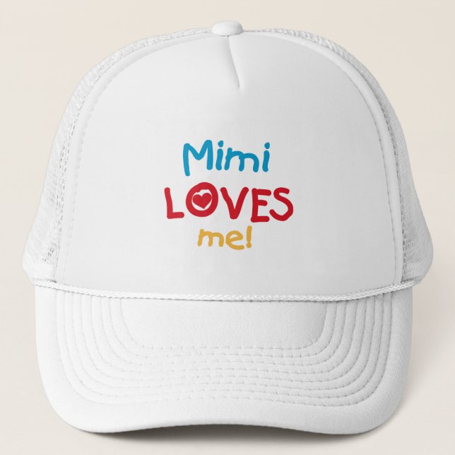 Casquette Mimi m'aime T-shirts et cadeaux (Devant)