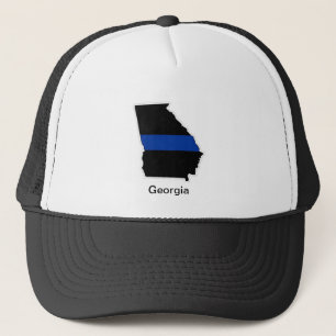Casquette mince de camionneur de la Géorgie Blue