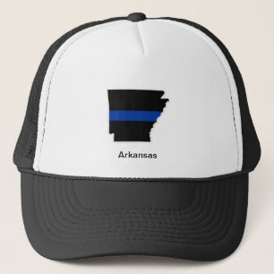 Casquette mince de camionneur de l'Arkansas Blue