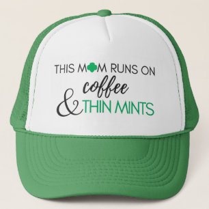 Casquette mince de menthes de café de maman de GS