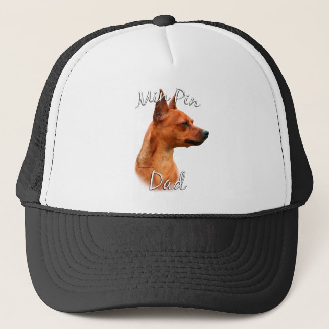 Casquette Miniature Pinscher (rouille) Papa 2 (Devant)