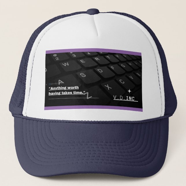 Casquette Minimaliste moderne noir (Devant)